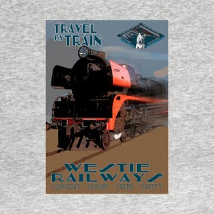 Retro Steam Rail Travel_01 T-Shirt